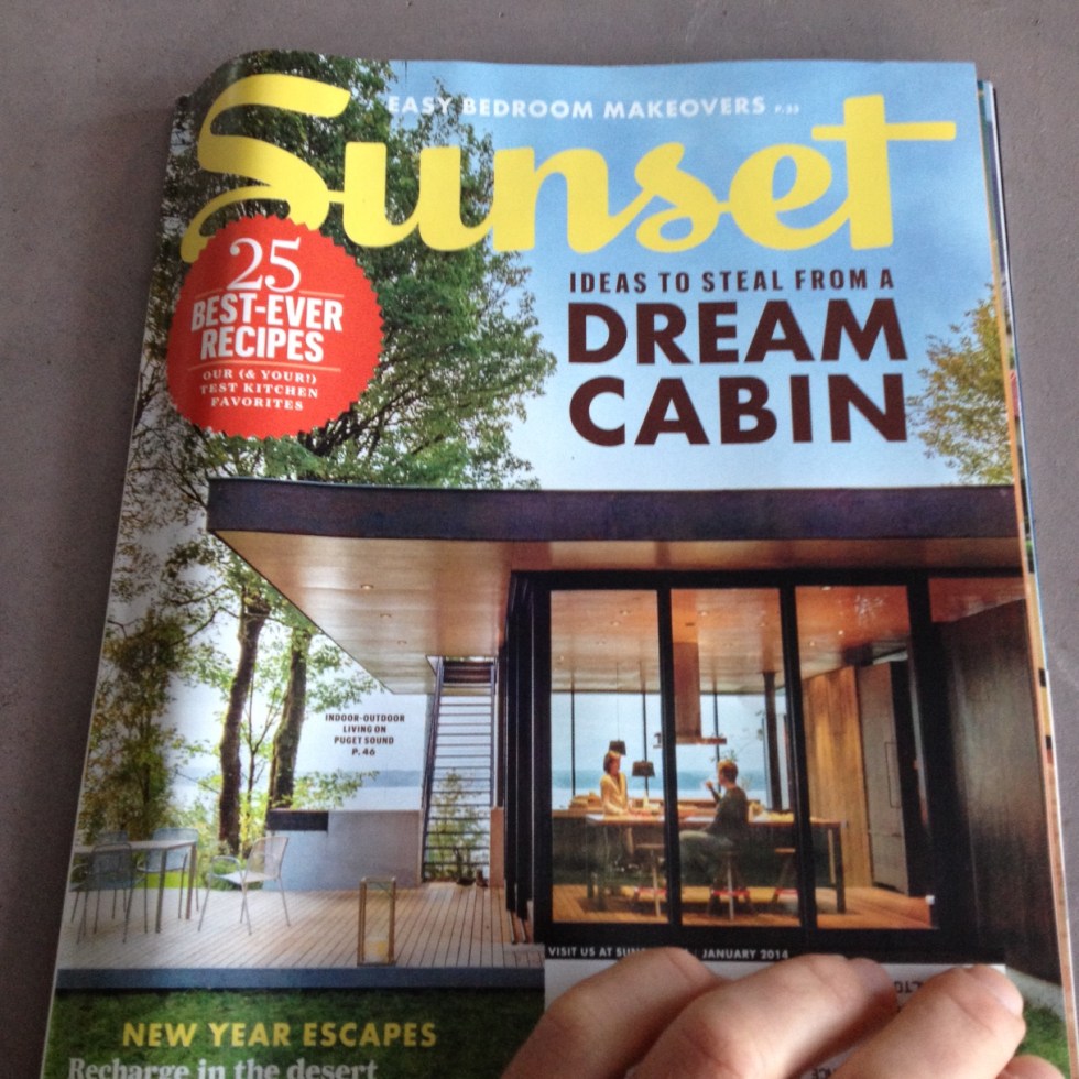 Two-page article about TheMulberryGuy in the January 2014 issue of Sunset Magazine.